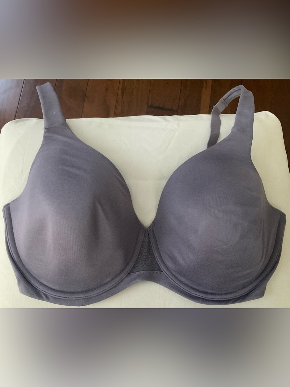 Vanity Fair Light Gray/purple Bra plus sized